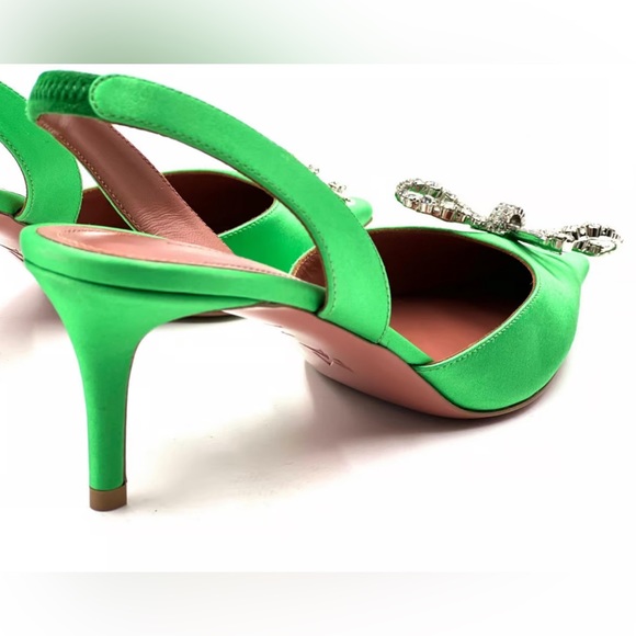 AMINA MUADDI LEATHER HEELS main image 3